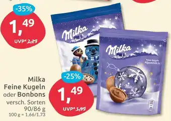 Budni Milka feine kugeln oder bonbons Angebot