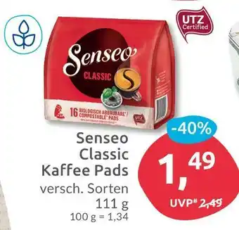 Budni Senseo classic kaffee pads Angebot