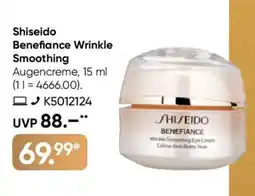 Galeria Shiseido Benefiance Wrinkle Smoothing Angebot