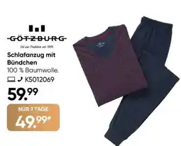 Galeria GÖTZBURG Schlafanzug mit Bündchen Angebot