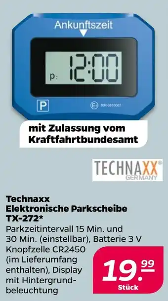 NETTO TECHNAXX Elektronische Parkscheibe TX-272 Angebot