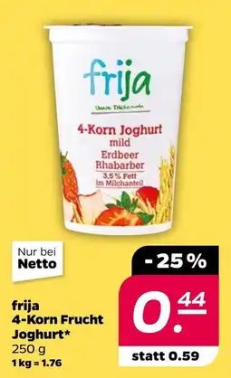 NETTO frija 4-Korn Joghurt Angebot