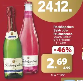 Famila Nord West Rotkäppchen Sekt oder Fruchtsecco Angebot