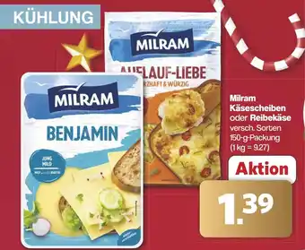 Famila Nord West Milram Käsescheiben oder Reibekäse Angebot