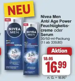 Famila Nord West Nivea Men Anti Age Power Feuchtigkeits- creme oder Serum Angebot