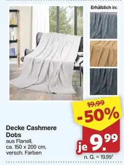 Famila Nord West Decke Cashmere Dots Angebot