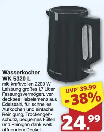 Famila Nord West GRUNDIG Wasserkocher WK 5320 L Angebot