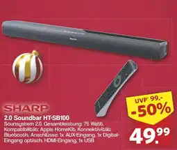 Famila Nord West SHARP 2.0 Soundbar HT-SB100 Angebot