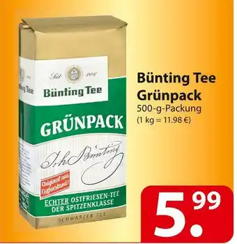 Famila Nord Ost Bünting tee grünpack Angebot