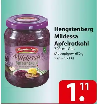 Famila Nord Ost Hengstenberg mildessa apfelrotkohl Angebot