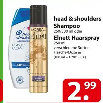 Famila Nord Ost Head & shoulders shampoo oder elnett haarspray Angebot