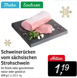 KONSUM Schweinerücken vom sächsischen Strohschwein Angebot