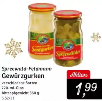 KONSUM Spreewald-Feldmann Gewürzgurken Angebot