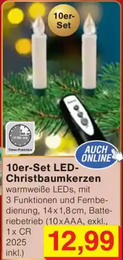 Wiglo Wunderland 10er-Set LED Christbaumkerzen Angebot