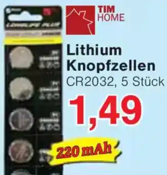 Wiglo Wunderland TIM HOME Lithium Knopfzellen Angebot