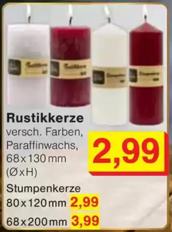 Wiglo Wunderland Rustikkerze Angebot
