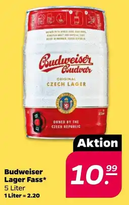 NETTO Budweiser Lager Fass Angebot