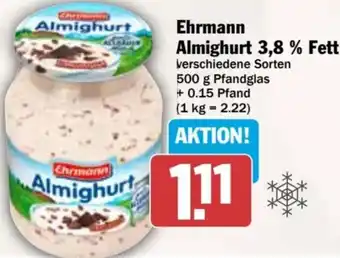 dodenhof Ehrmann Almighurt 3,8 % Fett Angebot