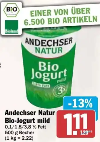 dodenhof Andechser Natur Bio-Jogurt mild Angebot