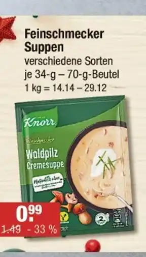 V Markt Knorr feinschmecker suppen Angebot