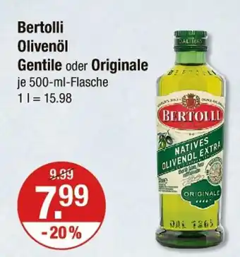 V Markt Bertolli olivenöl gentile oder originale Angebot