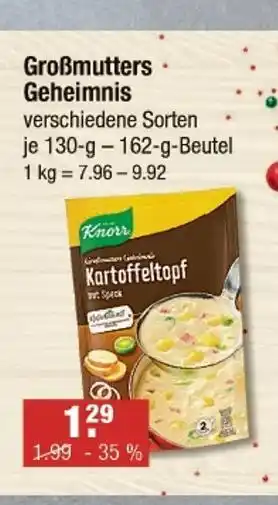 V Markt Knorr großmutters geheimnis Angebot