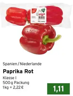 CAP Markt Spanien/Niederlande Paprika Rot Angebot