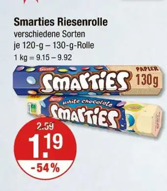 V Markt Nestlé smarties riesenrolle Angebot