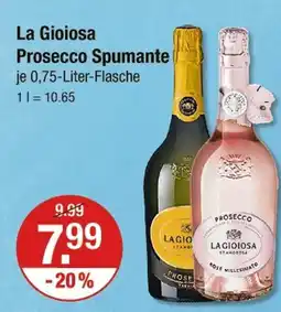 V Markt La gioiosa prosecco spumante Angebot