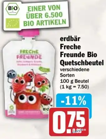 dodenhof erdbär Freche Freunde Bio Quetschbeutel Angebot