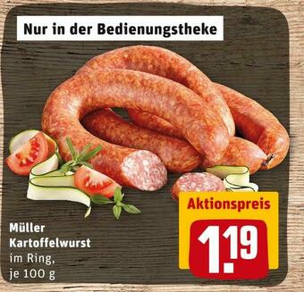 REWE Müller kartoffelwurst Angebot