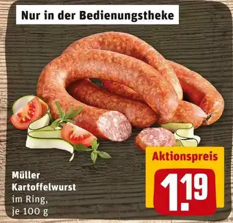 REWE Müller kartoffelwurst Angebot