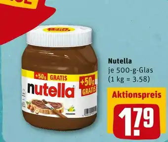 REWE Ferrero nutella Angebot