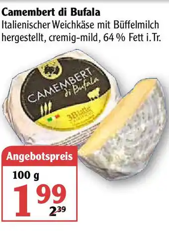 Globus Camembert di Bufala 100g Angebot