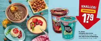 REWE Dr. oetker löffelglück rote grütze oder high protein grießpudding Angebot