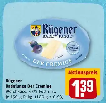 REWE Rügener badejunge der cremige weichkäse Angebot