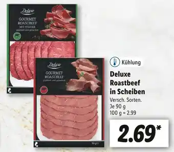 Lidl Deluxe roastbeef in scheiben Angebot