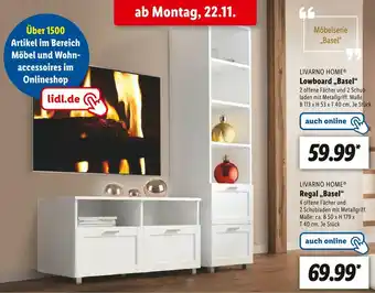 Lidl Livarno home lowboard oder regal „basel“basel“ Angebot