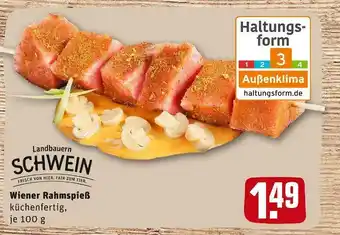 REWE Landbauern schwein wiener rahmspieß Angebot
