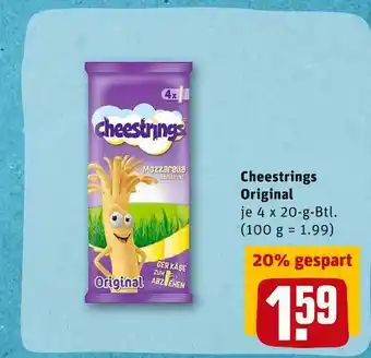 REWE Cheestrings original käsesnack Angebot