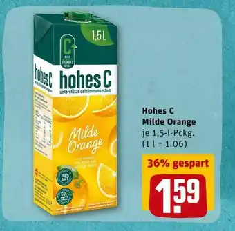 REWE Hohes c milde orange Angebot