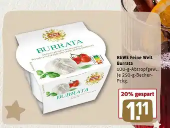 REWE Rewe feine welt burrata Angebot