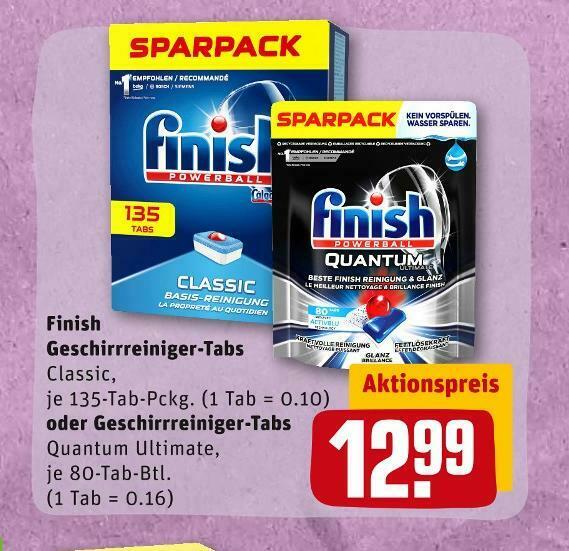 Finish geschirrreinigertabs Angebot bei REWE