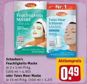 REWE Schaeben’s feuchtigkeits-maske oder totes meer maske Angebot