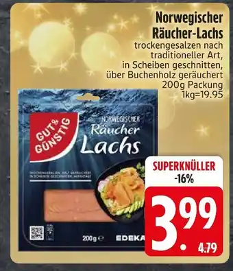 Edeka Gut & günstig norwegischer räucher-lachs Angebot