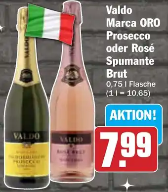 AEZ Valdo Marca ORO Prosecco oder Rosé Spumante Brut Angebot