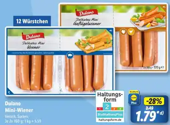 Lidl Dulano Mini-Wiener Angebot