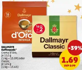 PENNY DALLMAYR Kaffeepads Angebot