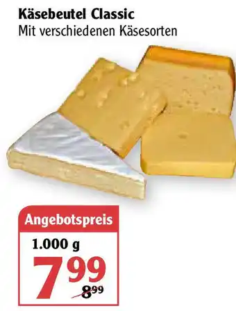 Globus Käsebeutel Classic 1.000g Angebot