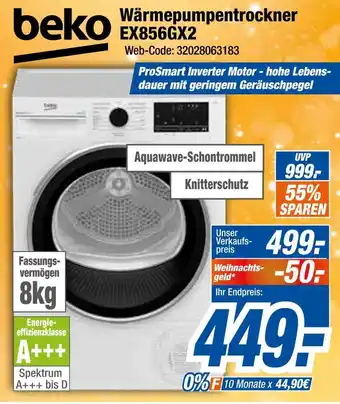 Expert Beko wärmepumpentrockner ex856gx2 Angebot